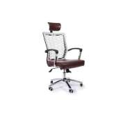 Fotel biurowy z ekoskóry o regulowanej wysokości z podstawą 5-Spoke na kółkach Arrediorg.It® ACTIVE