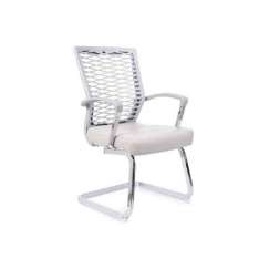 Krzesło biurowe wspornikowe z ekoskóry Arrediorg.It® ACTIVE