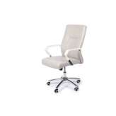 Obrotowe krzesło biurowe tapicerowane ekoskórą z podstawą 5-Spoke Arrediorg.It® ALFA