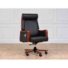 Skórzany fotel gabinetowy z regulacją wysokości Arrediorg.It® BROKER