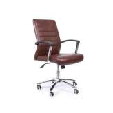 Krzesło biurowe z ekoskóry z regulacją wysokości i kółkami Arrediorg.It® GALANTE