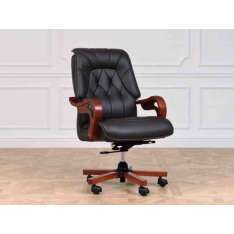 Skórzany fotel gabinetowy z regulacją wysokości Arrediorg.It® MAKLER