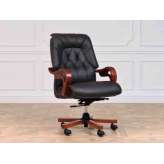 Skórzany fotel gabinetowy z regulacją wysokości Arrediorg.It® MAKLER