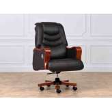Skórzany fotel gabinetowy z regulacją wysokości Arrediorg.It® PRESIDENT