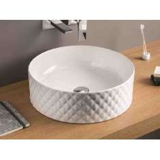 Umywalka ceramiczna okrągła nablatowa Artceram ROMBO