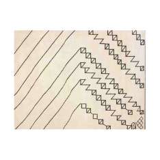 Ręcznie robiony dywanik wełniany o geometrycznych kształtach Arte di tappeti BERBER RUG 6