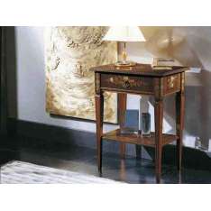 Prostokątny stolik boczny z litego drewna Arvestyle VIOLINO