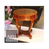 Owalny stolik kawowy z litego drewna Arvestyle Vivre Lux