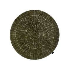 Ręcznie wykonany okrągły dywanik o geometrycznych kształtach Asplund WEB