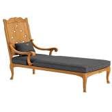 Teak Chaise longue Astello Fleur de Lys