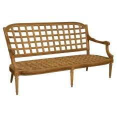2-osobowa sofa z drewna tekowego Astello Gardénia
