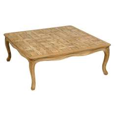 Kwadratowy stolik ogrodowy z drewna tekowego Astello Pensée