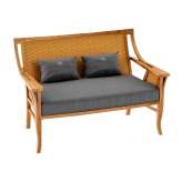 Sofa z drewna tekowego Deco Astello Tournesol