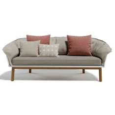 2-osobowa sofa ogrodowa z tkaniny i aluminium Atmosphera Cyrano