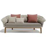 2-osobowa sofa ogrodowa z tkaniny i aluminium Atmosphera Cyrano