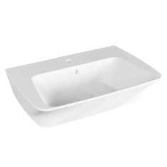 Prostokątna umywalka ceramiczna z przelewem Azzurra Ceramica Hera