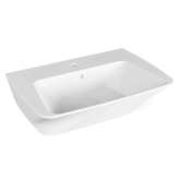 Prostokątna umywalka ceramiczna z przelewem Azzurra Ceramica Hera