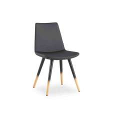 Krzesło skórzane B&T Design Pera GRADIANT CONIC WOOD