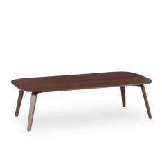 Niski prostokątny stolik kawowy B&T Design Woodplate