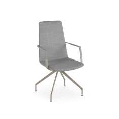 Krzesło biurowe z tkaniny na kozłach z podłokietnikami B&T Design Zone