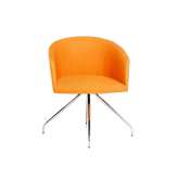 Krzesło z tkaniny na kozłach z podłokietnikami B&T Design BARCLAY