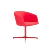 Obrotowe krzesło z tkaniny z podstawą 4-ramienną B&T Design BARCLAY