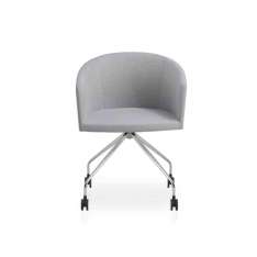 Obrotowe krzesło z tkaniny na kółkach B&T Design BARCLAY