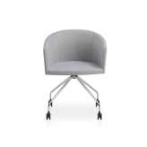 Obrotowe krzesło z tkaniny na kółkach B&T Design BARCLAY