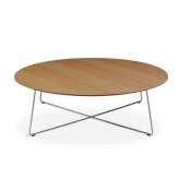 Okrągły stolik kawowy z forniru drewnianego B&T Design FLY