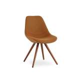 Krzesło z tkaniny B&T Design HERON CONIC WOOD