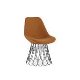 Krzesło z tkaniny B&T Design HERON CURVED