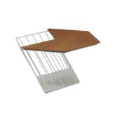 Sześciokątny stolik boczny z wbudowanym stojakiem na czasopisma B&T Design HEXAGON