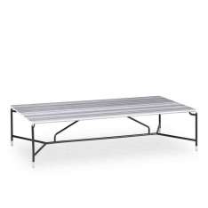Niski prostokątny marmurowy stolik kawowy B&T Design MODEST