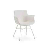 Skórzane krzesło z podłokietnikami B&T Design REGO X LEG