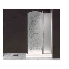 Prostokątna kabina prysznicowa z satynowego szkła z drzwiami uchylnymi Bath&Bath DORSET