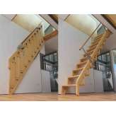 Drewniane schody chowane Bcompact Bcompact Hybrid Stair