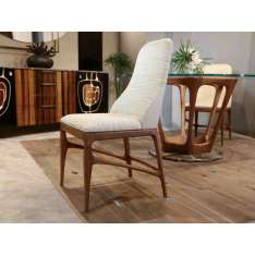 Krzesło tapicerowane tkaniną Bellotti Ezio ELARA