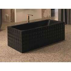 Wanna stalowa prostokątna wolnostojąca Bette BetteLoft Ornament Midnight