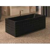 Wanna stalowa prostokątna wolnostojąca Bette BetteLoft Ornament Midnight