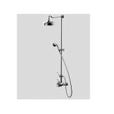 Naścienny mosiężny panel prysznicowy z głowicą górną Bleu Provence RDA122