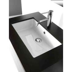 Prostokątna umywalka ceramiczna podblatowa Bleu Provence BP005