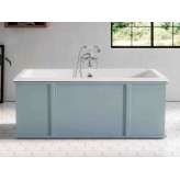 Wanna żeliwna prostokątna Bleu Provence INDUSTRIAL