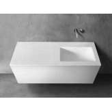Prostokątna umywalka blu∙stone™ z wbudowanym blatem Blu Bathworks 1400