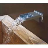 Chromowana wylewka wodospadowa do montażu na ścianie Bossini BOCCA CASCATA