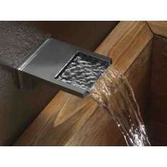 Chromowana wylewka wodospadowa do montażu na ścianie Bossini BOCCA CASCATA XL