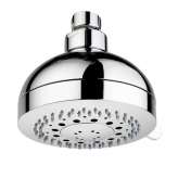 Nowoczesna głowica naścienna z 3 dyszami i ramieniem Bossini Rondo - Ø 100