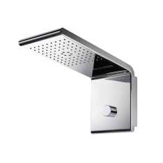 Głowica prysznicowa ze stali nierdzewnej montowana na ścianie Bossini SYNCRO NEB - 3 WAYS