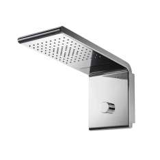 Stalowa głowica prysznicowa montowana na ścianie Bossini SYNCRO RAIN - 3 WAYS