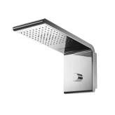 Stalowa głowica prysznicowa montowana na ścianie Bossini SYNCRO RAIN - 3 WAYS