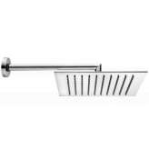 Naścienna kwadratowa głowica prysznicowa ze stali nierdzewnej Bossini Tetis